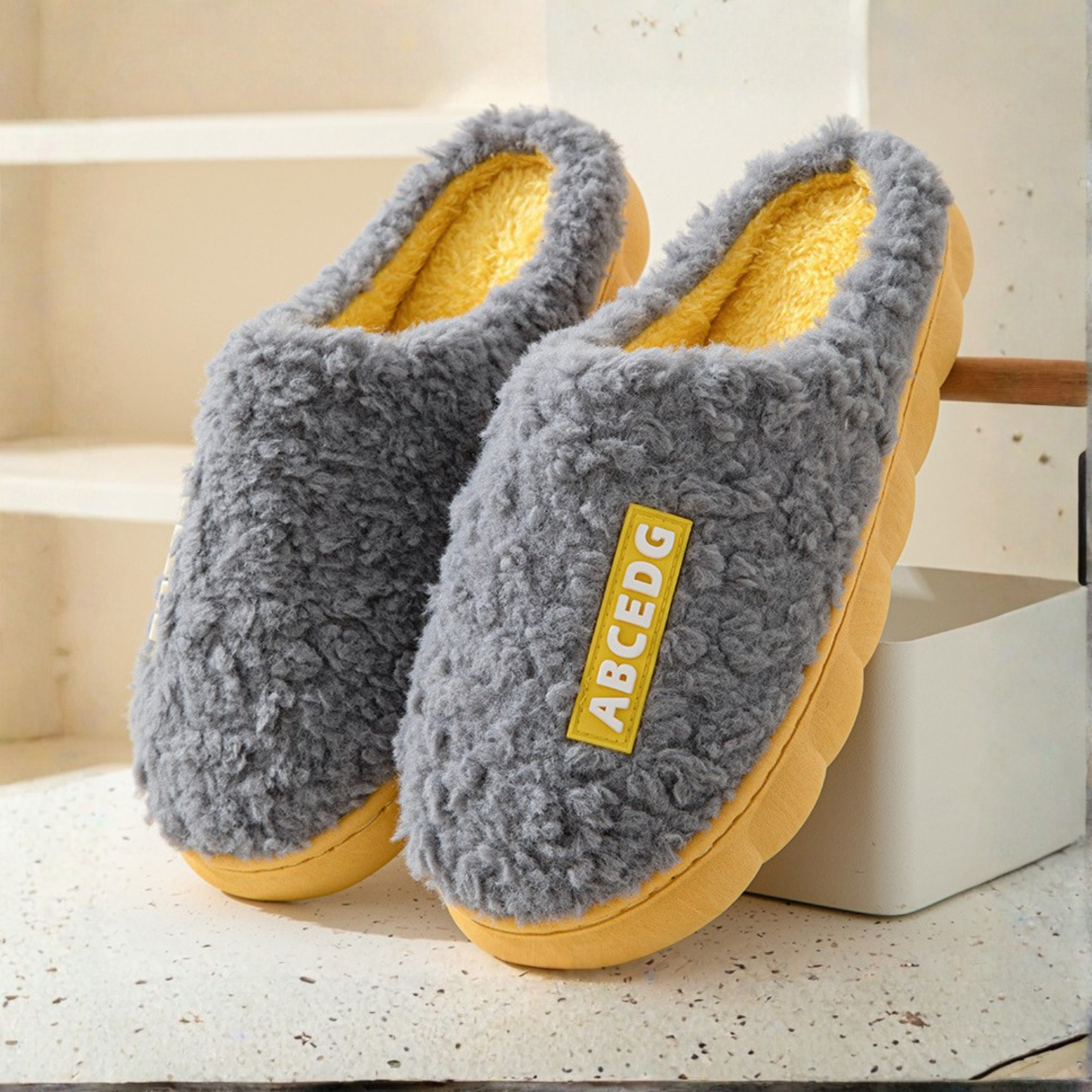 DAMINI™ - Comfy Fluffy Indoor Plush Non-Slip Slippers