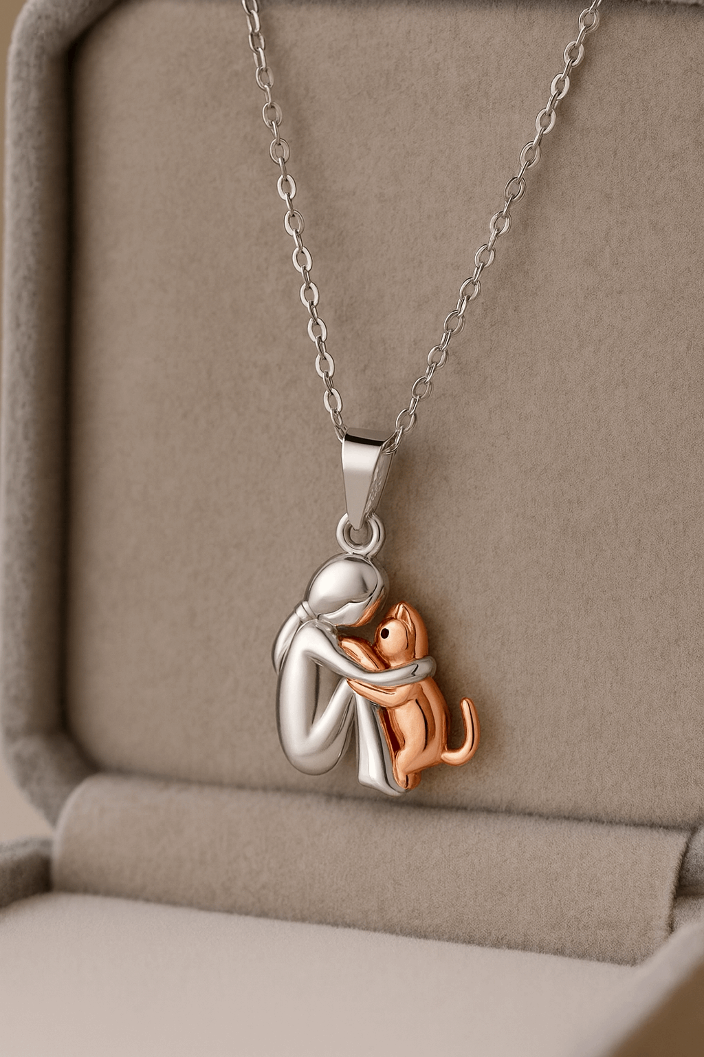 Necklace with Cat Pendant