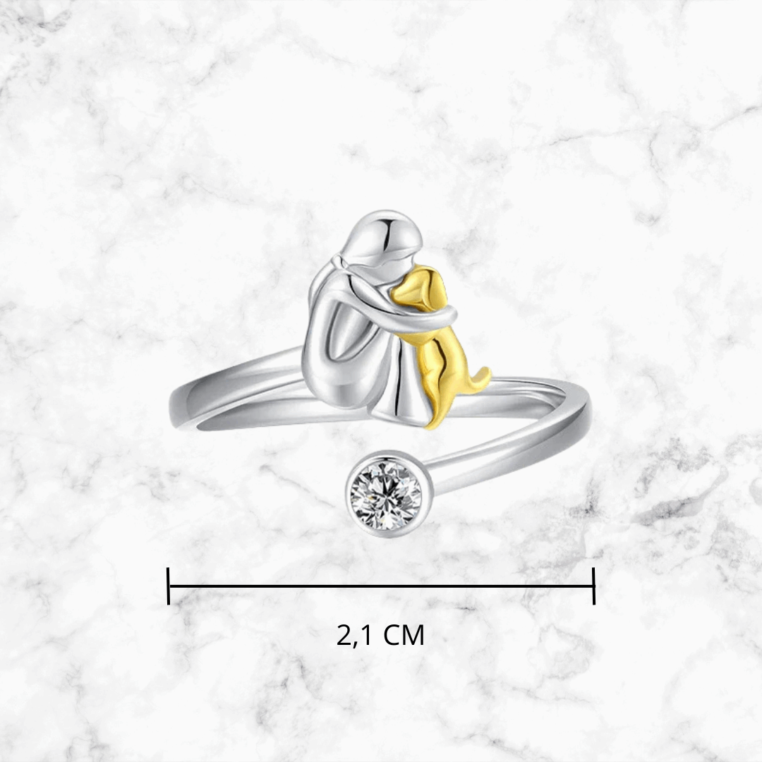 Ring with Dog Icon