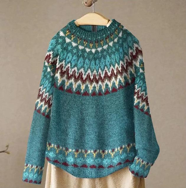 FINLEY™ | Boho Wave Knit Sweater