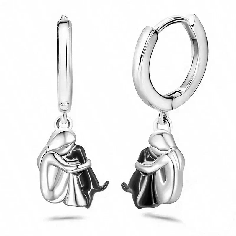 Earrings with Dog Icon (Round Closure)