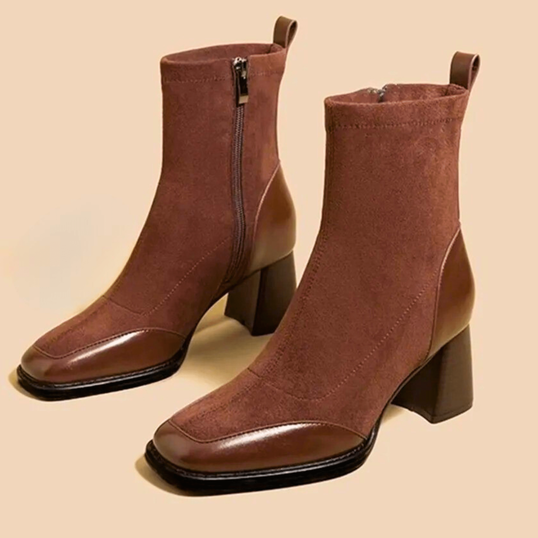 Maison Leather Ankle Boots