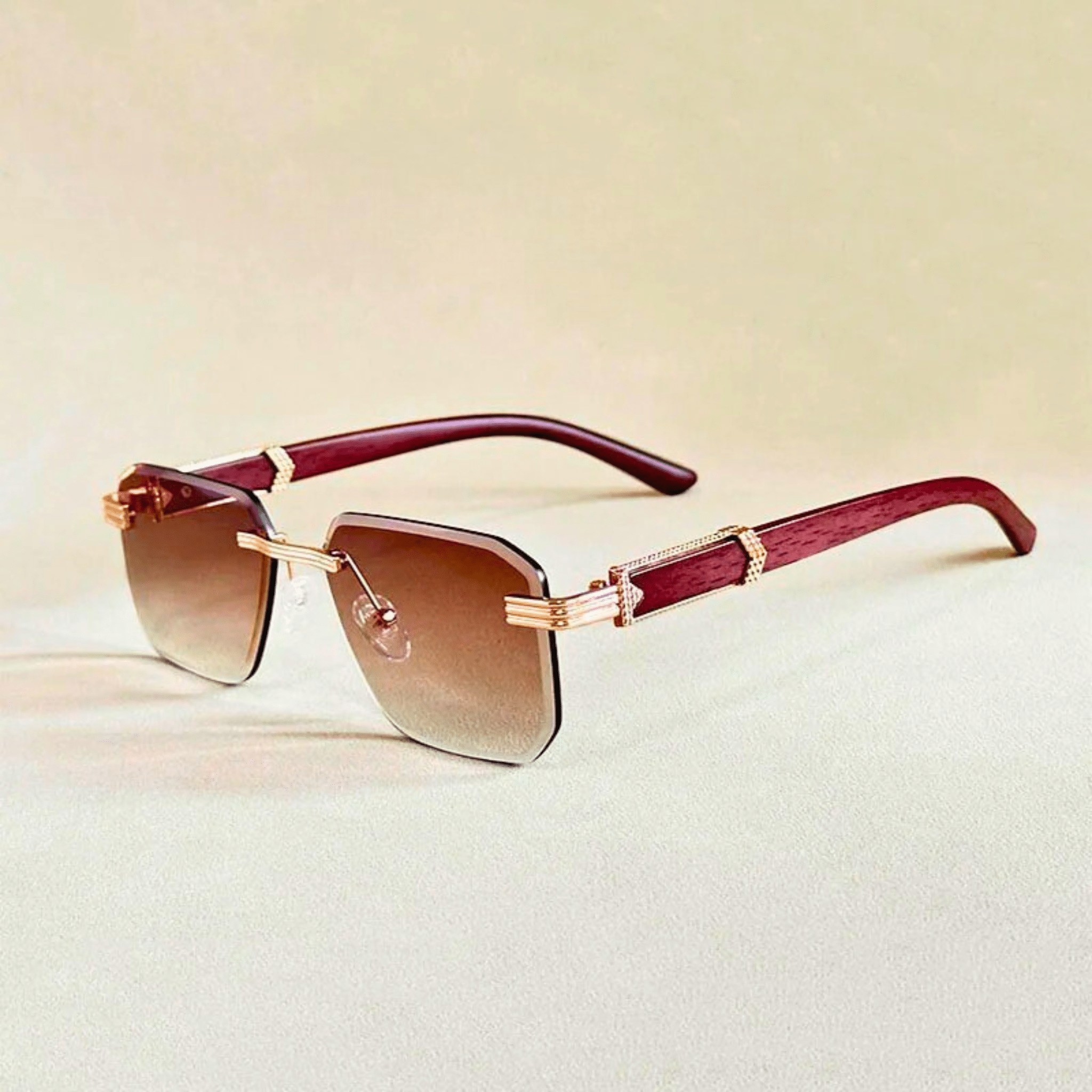 Véloir Rimless Wooden Shades
