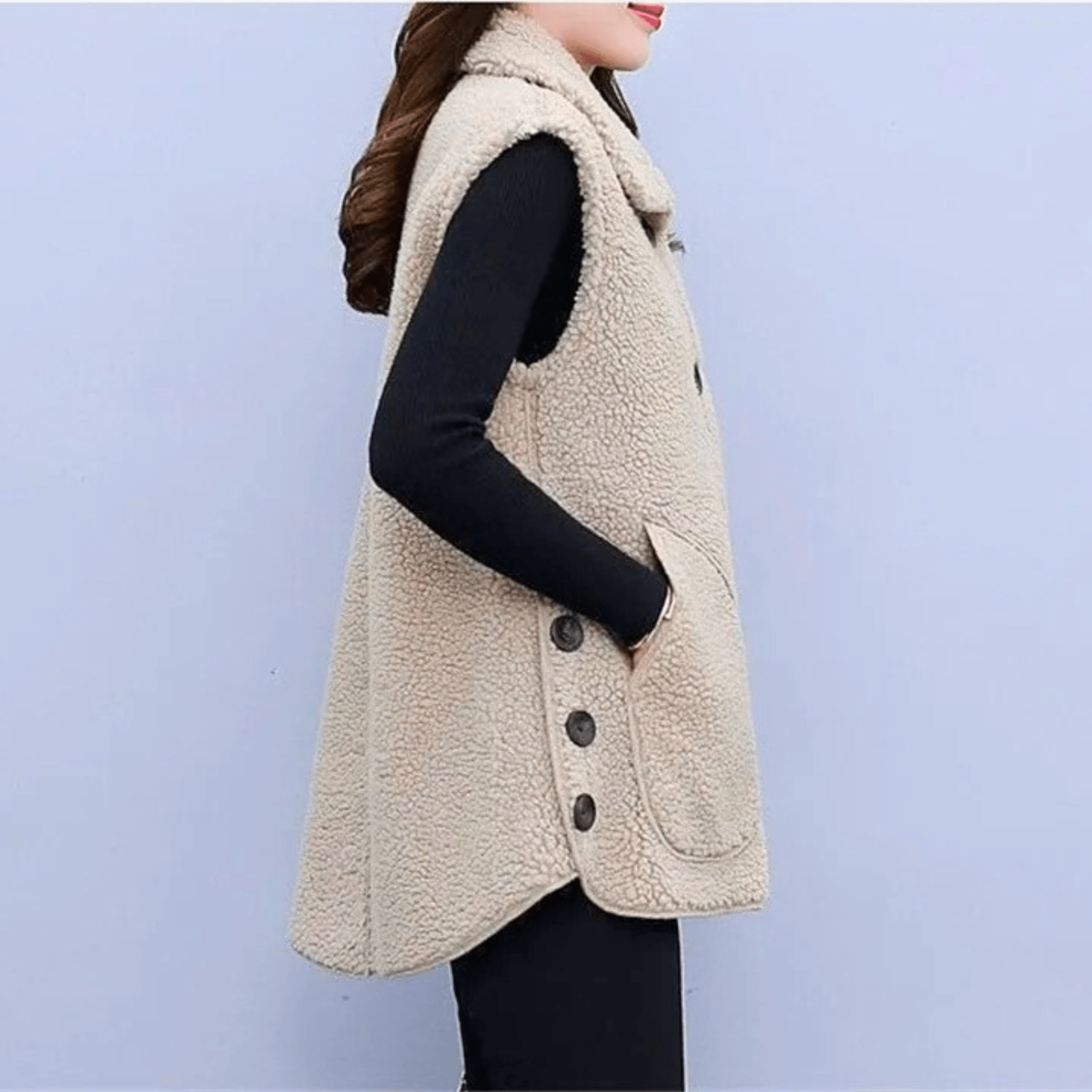 Velvique Sleeveless Coat