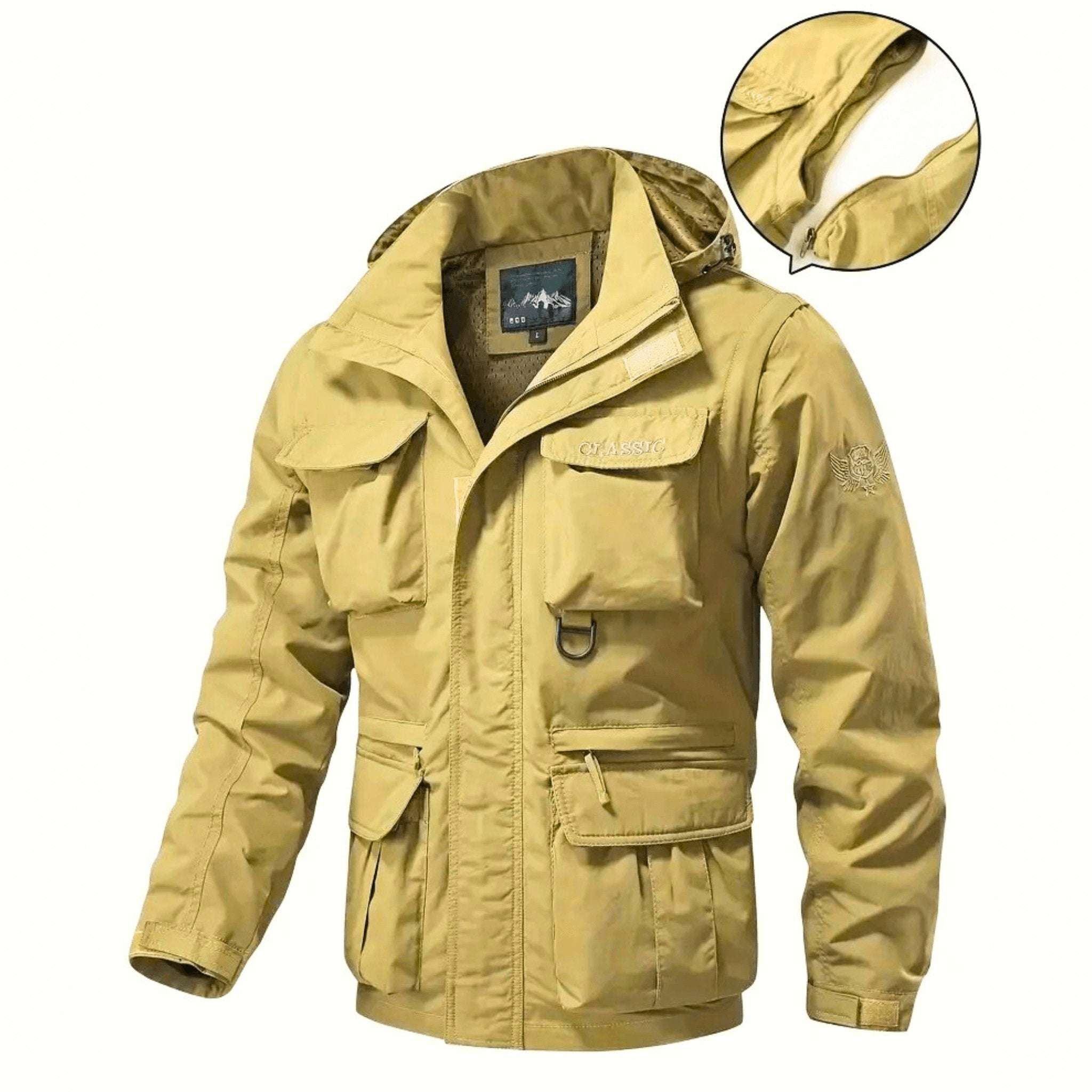Multi-Pocket Detachable Jacket