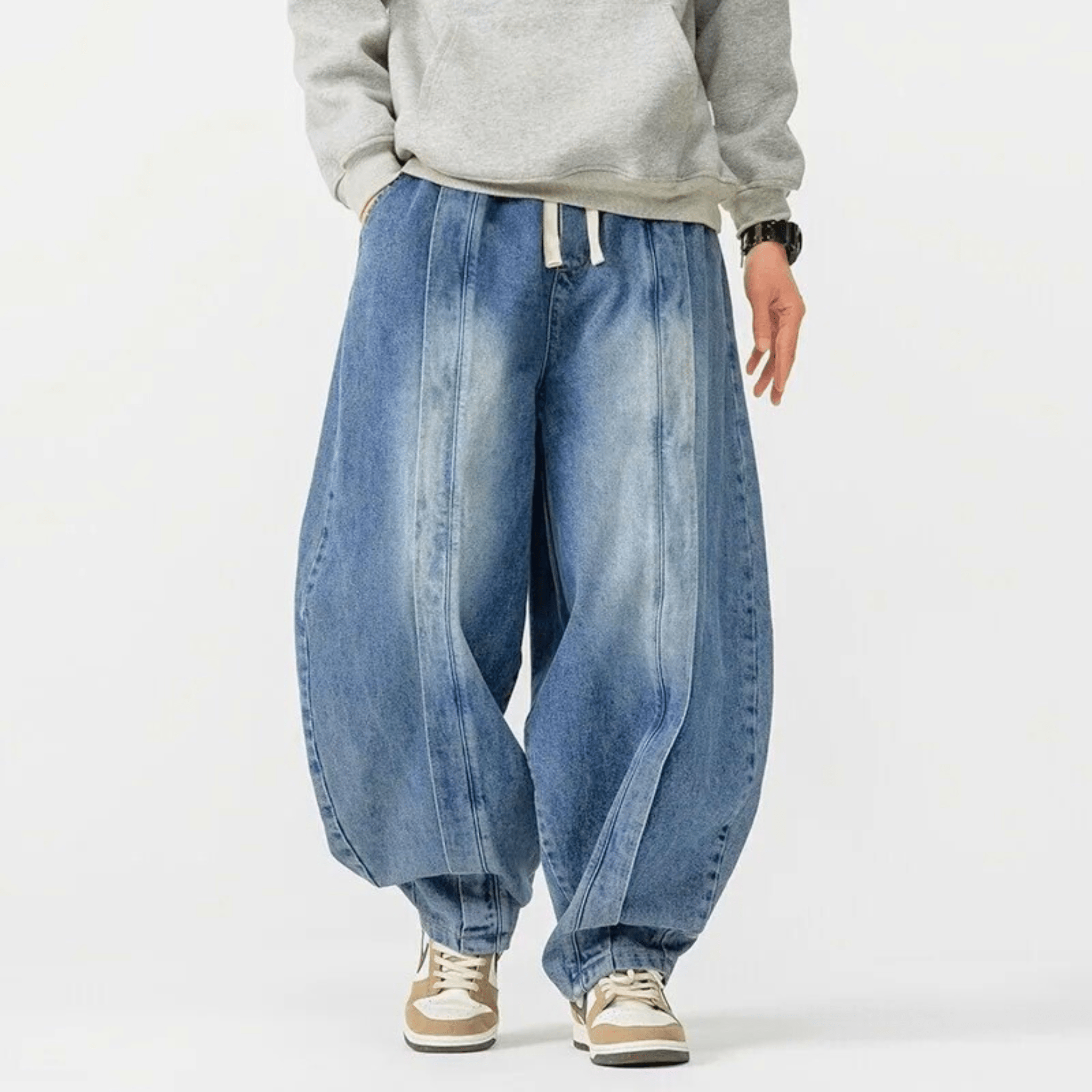 Denim Parachute Jeans