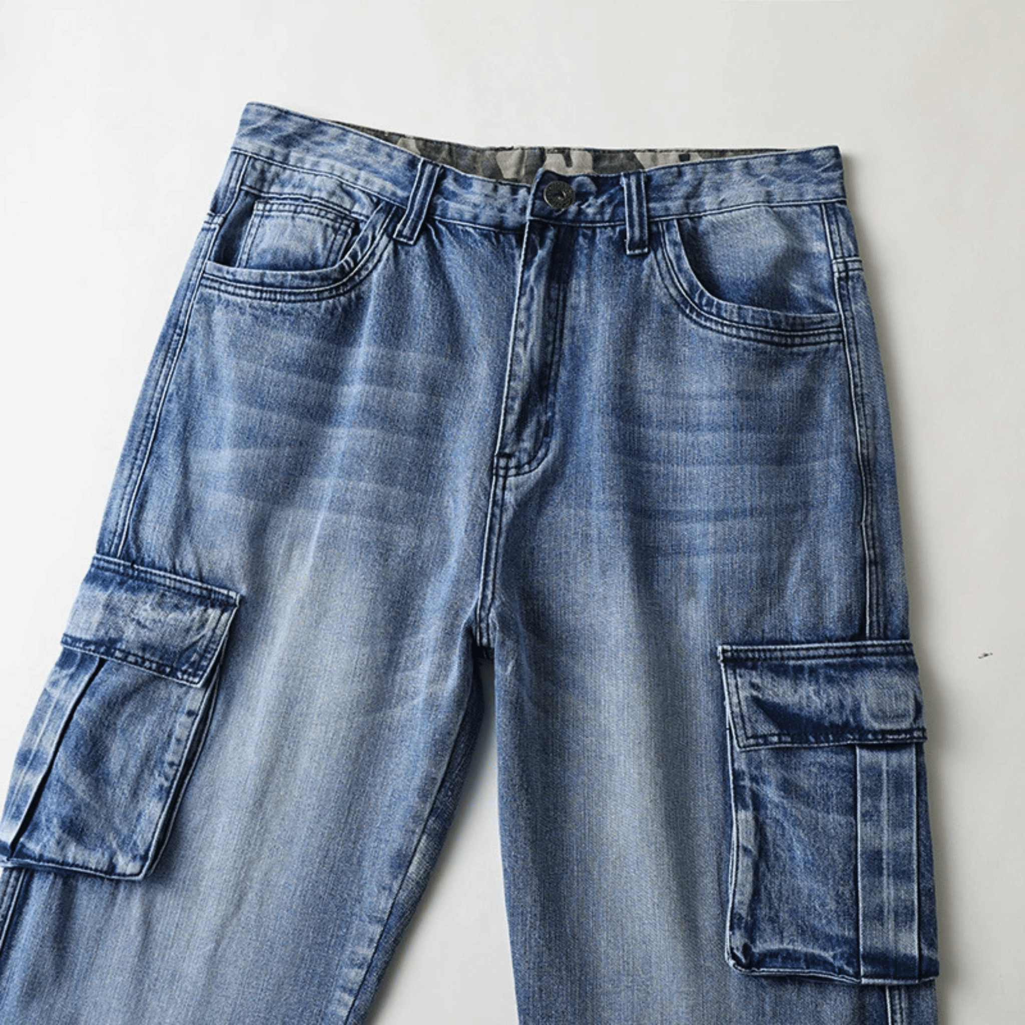 Cargo Denim Pants