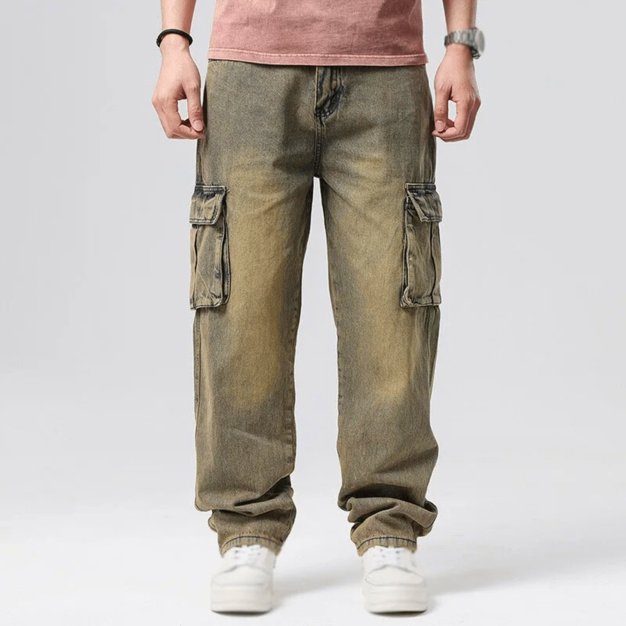 Cargo Denim Pants