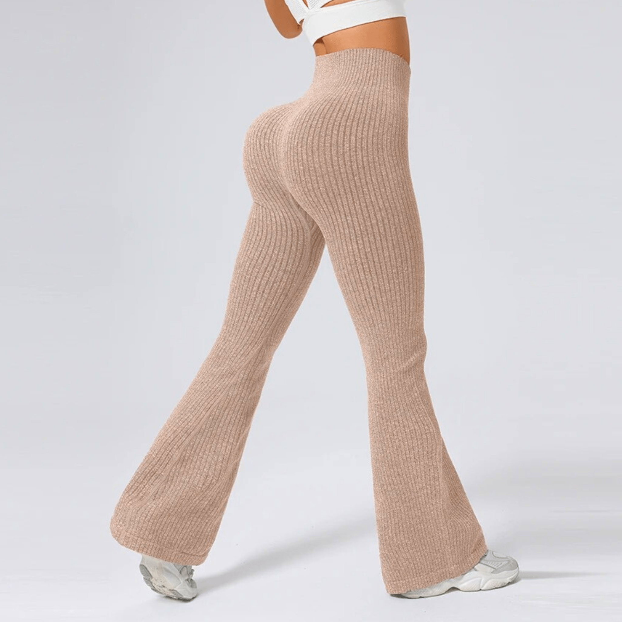 High-Waist Flared Yoga Pants