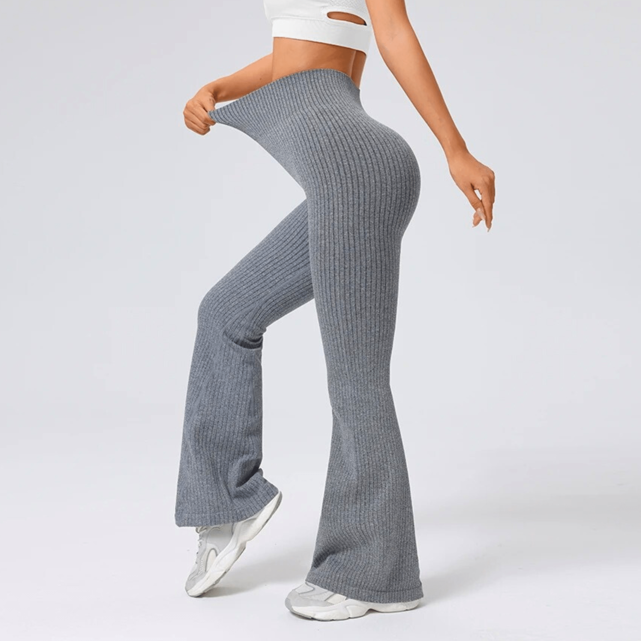 High-Waist Flared Yoga Pants