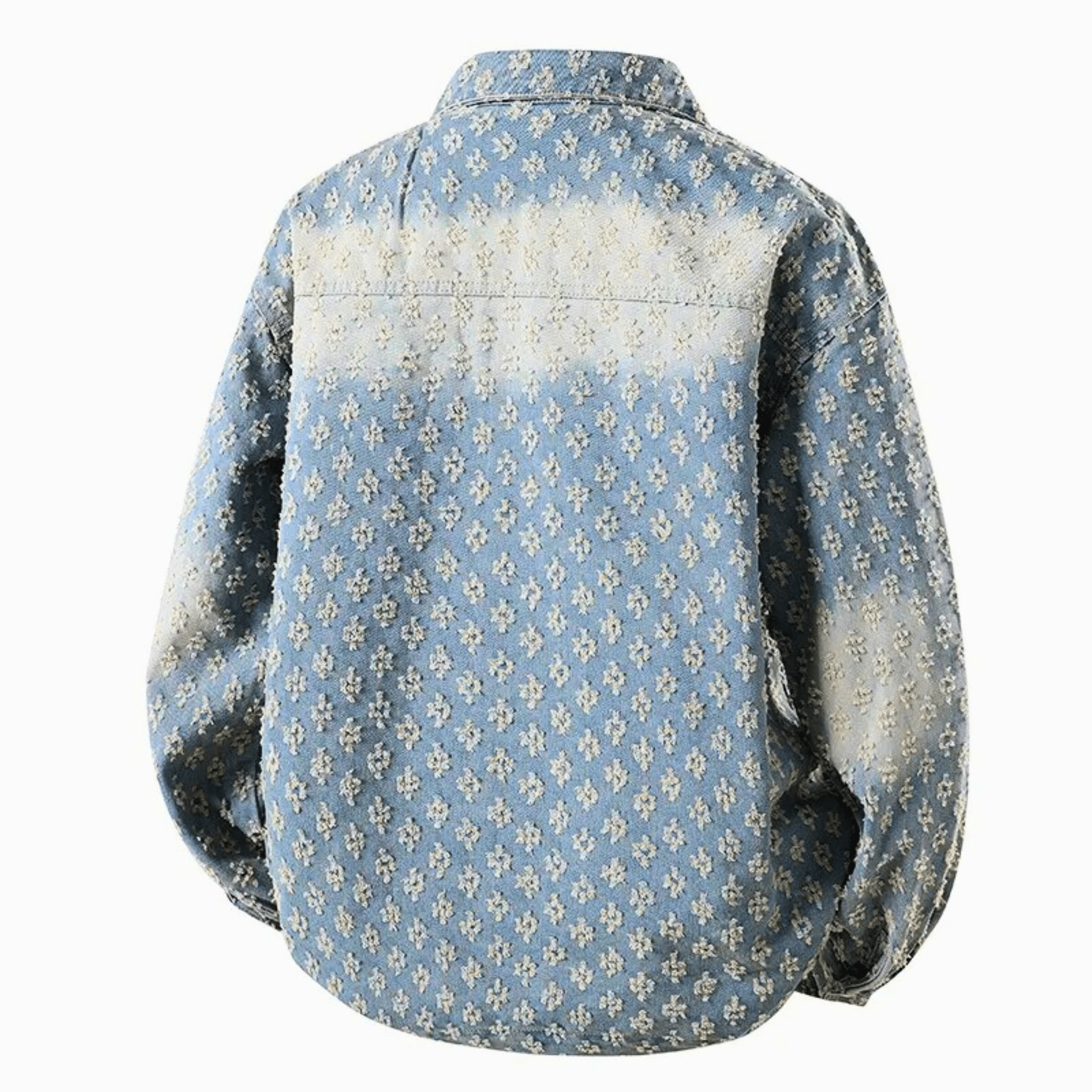 Jacquard Mist Denim Jacket