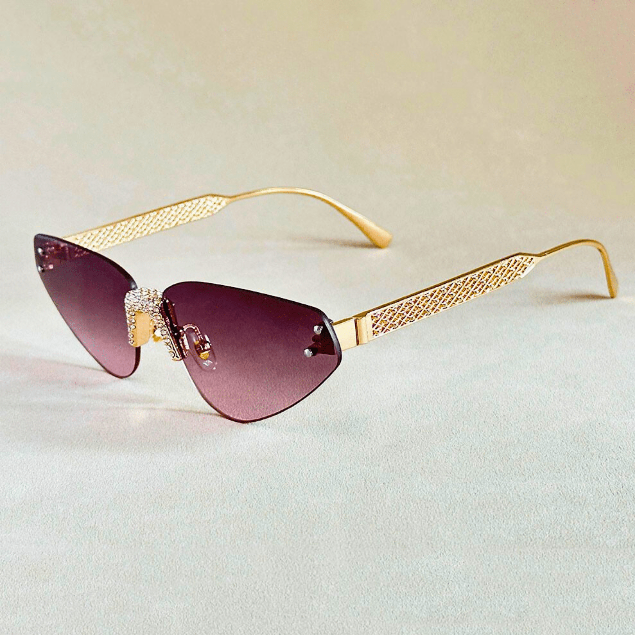 Rimless Cat Eye Shades