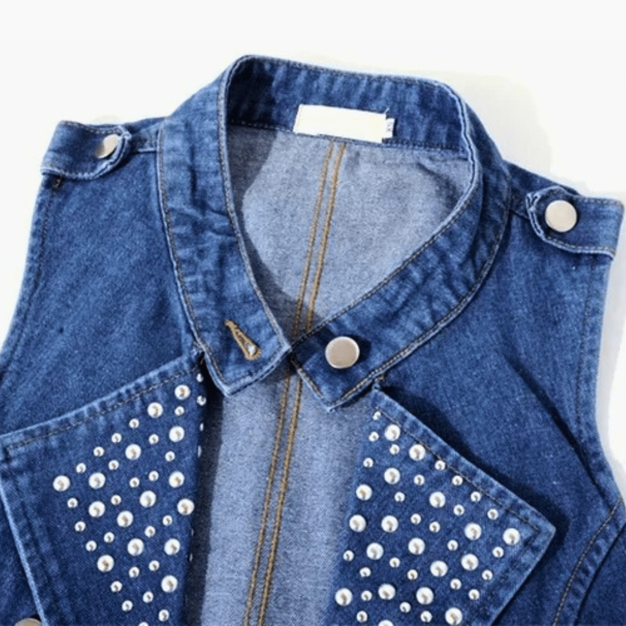 Studded Rebel Denim Vest