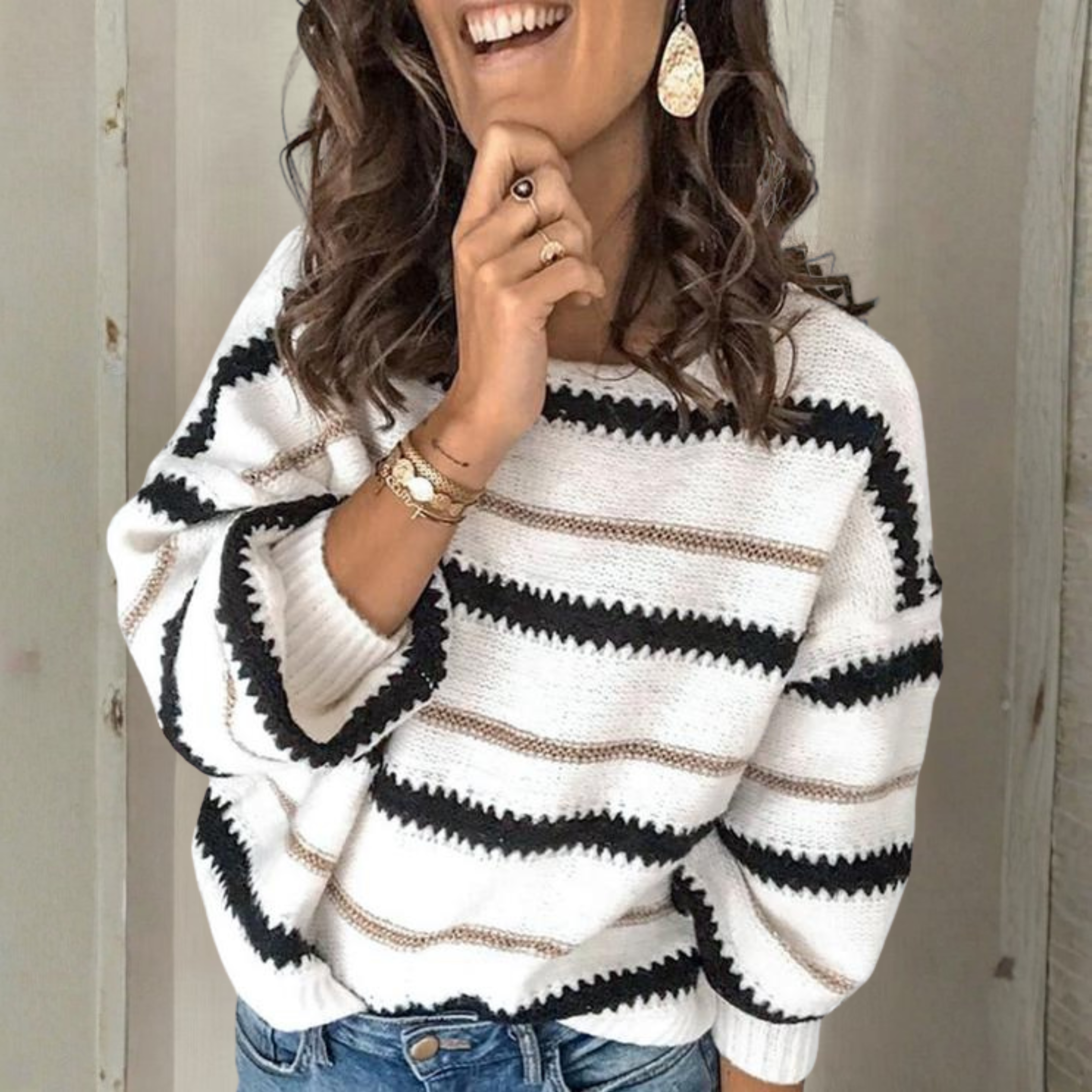 MALTI™ - Casual Long Sleeve Crewneck Sweater