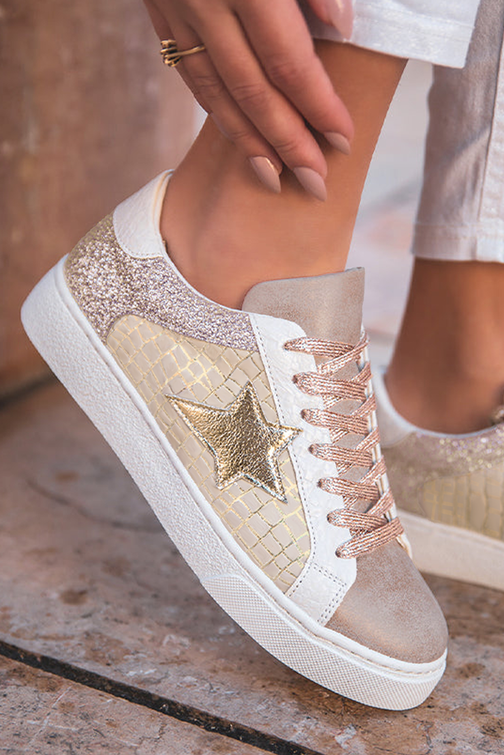 Glitter Star Sneakers