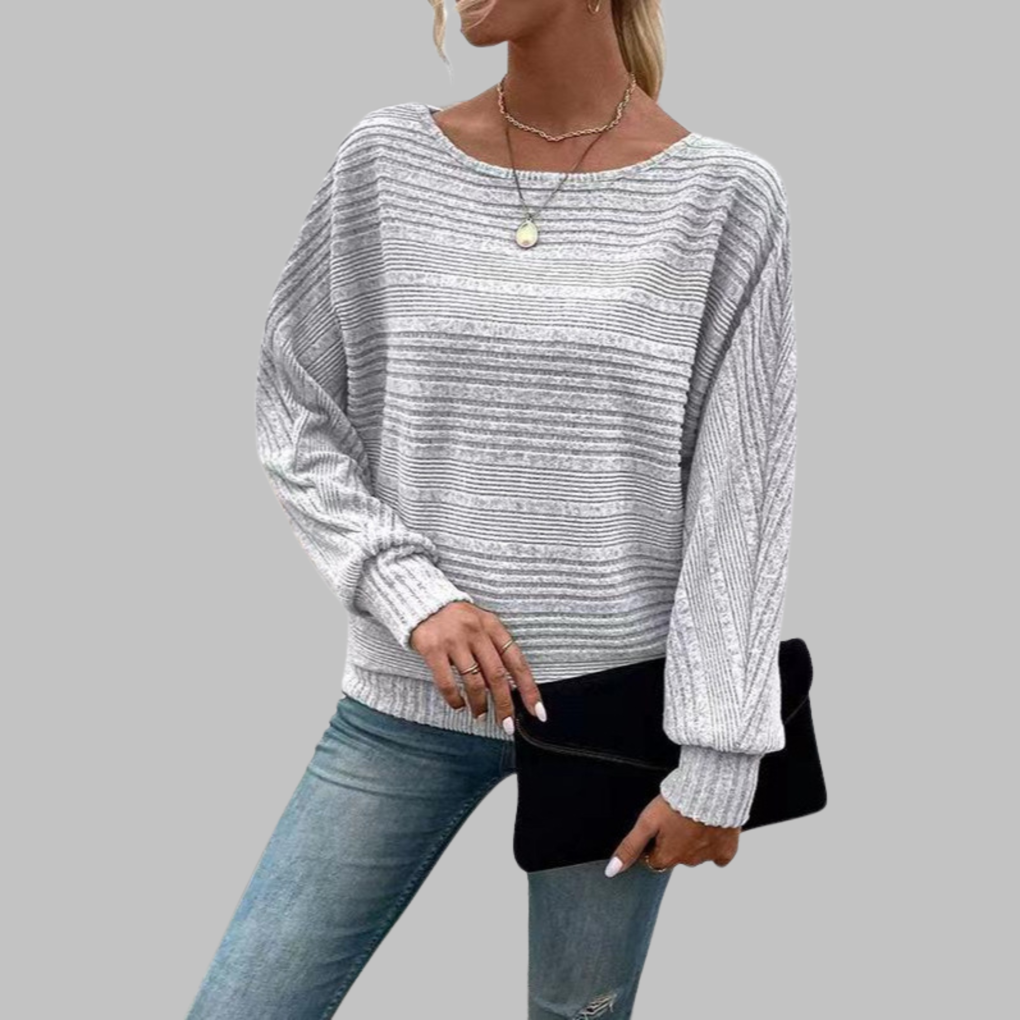 PERLITA™ - Casual Round Neck Long-Sleeve Top