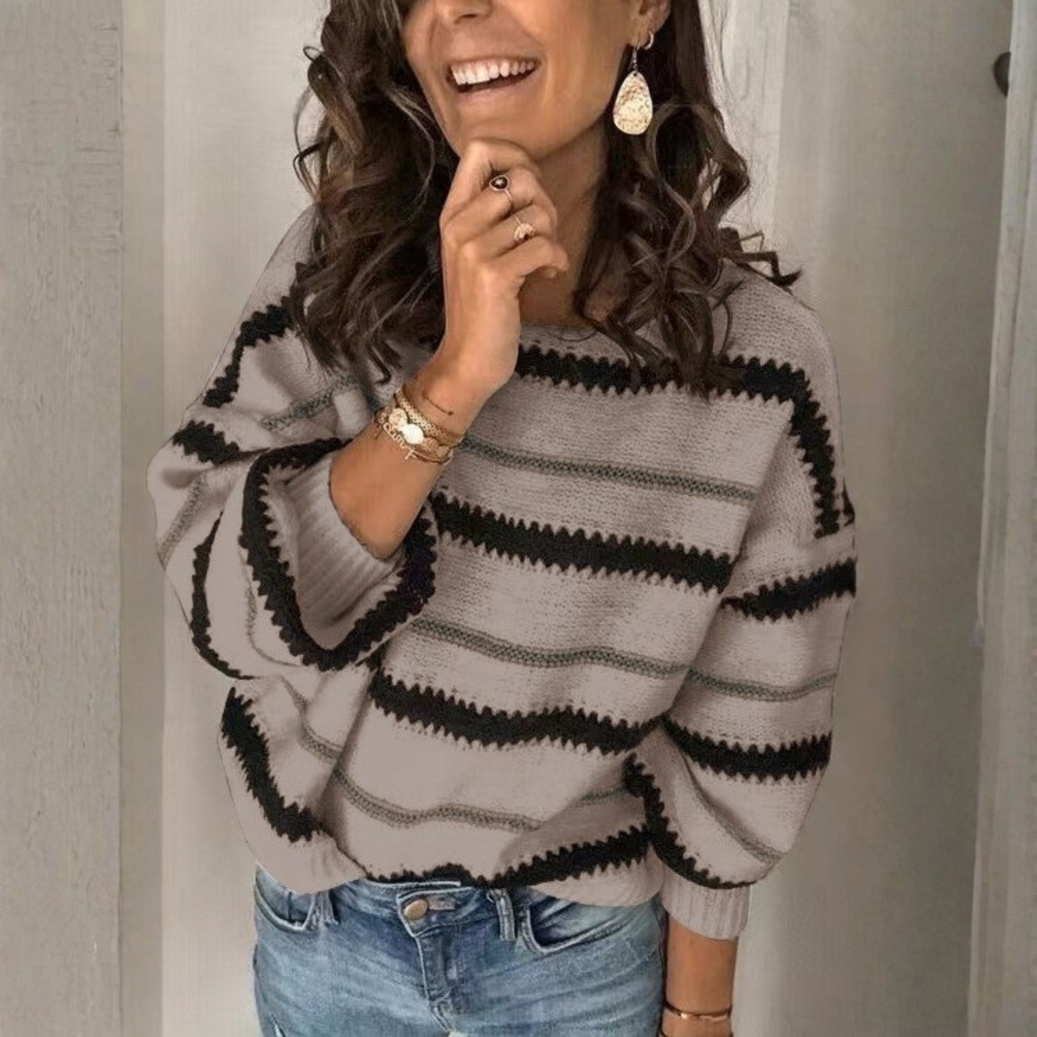 MALTI™ - Casual Long Sleeve Crewneck Sweater