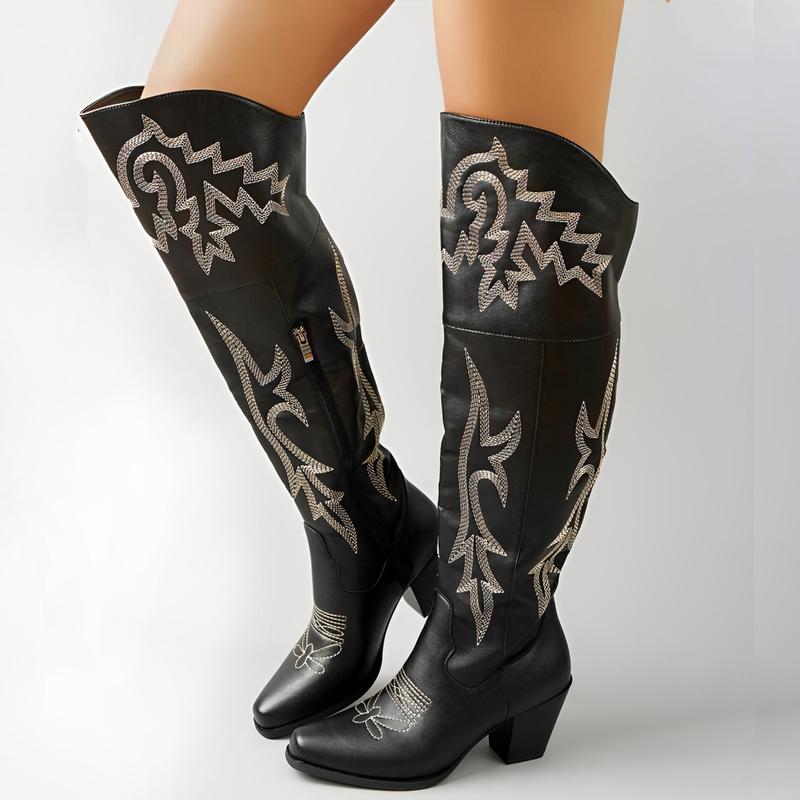 CHEYENNE™ – Classic Over-the-Knee Cowboy Boots