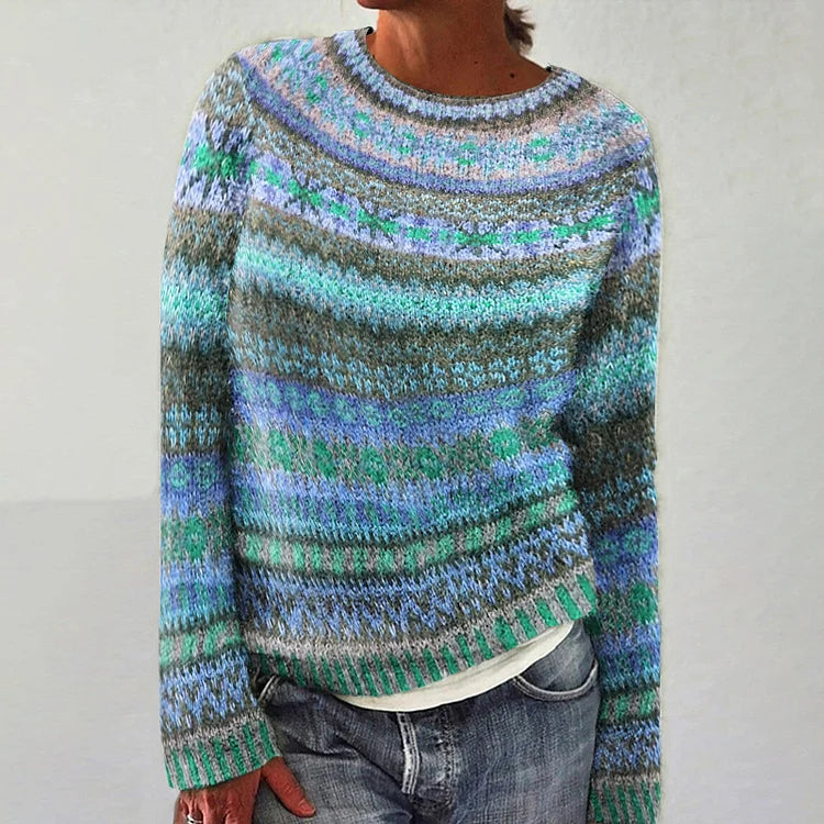 HARPER™ - Vibrant Fair Isle Sweater
