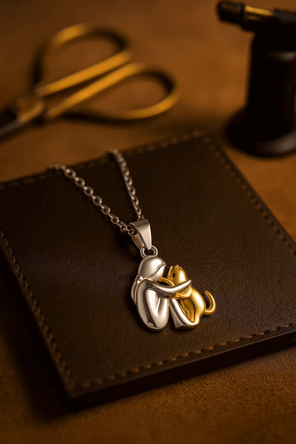 Necklace with Cat Pendant