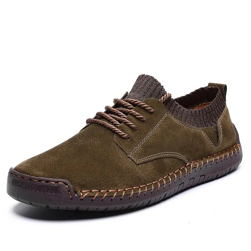 Heritage Men's Suede Hand Stitched Shoes