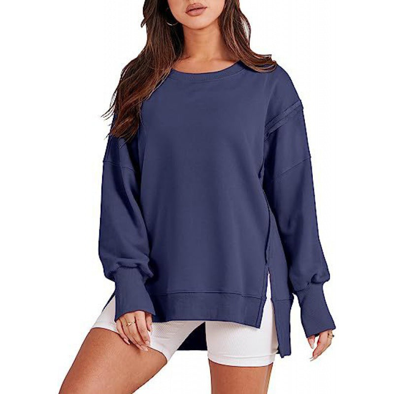 DAMIT™ - Casual Oversized Long Sleeve Crewneck Sweatshirt