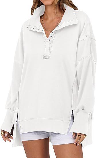 KAYLIE™ - Chic Oversized Button-Up Sweatshirt