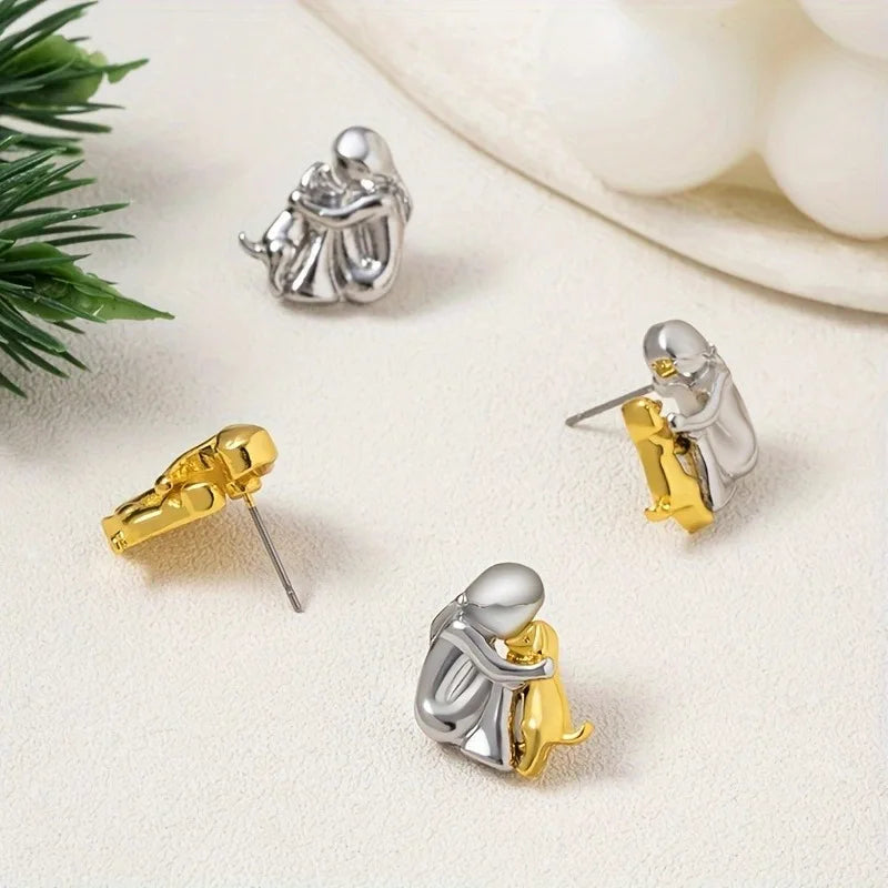Earrings with Dog Icon
