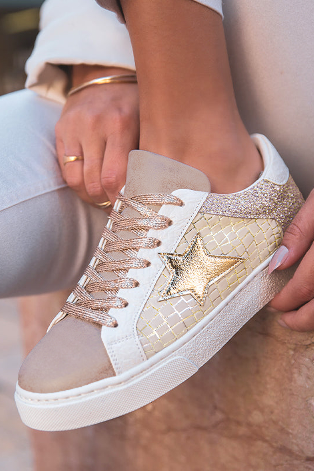 Glitter Star Sneakers