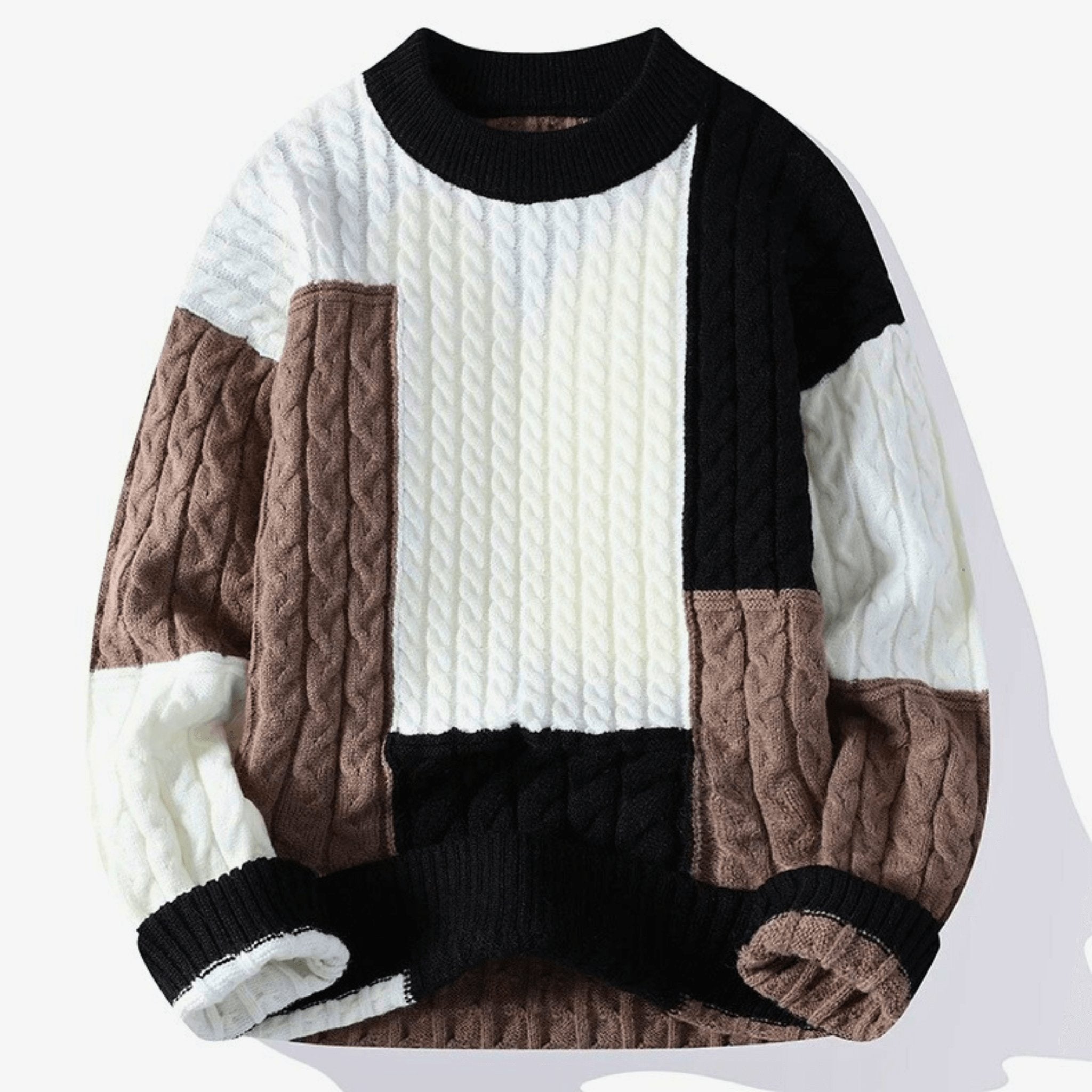 Knitted Patchwork Pullover