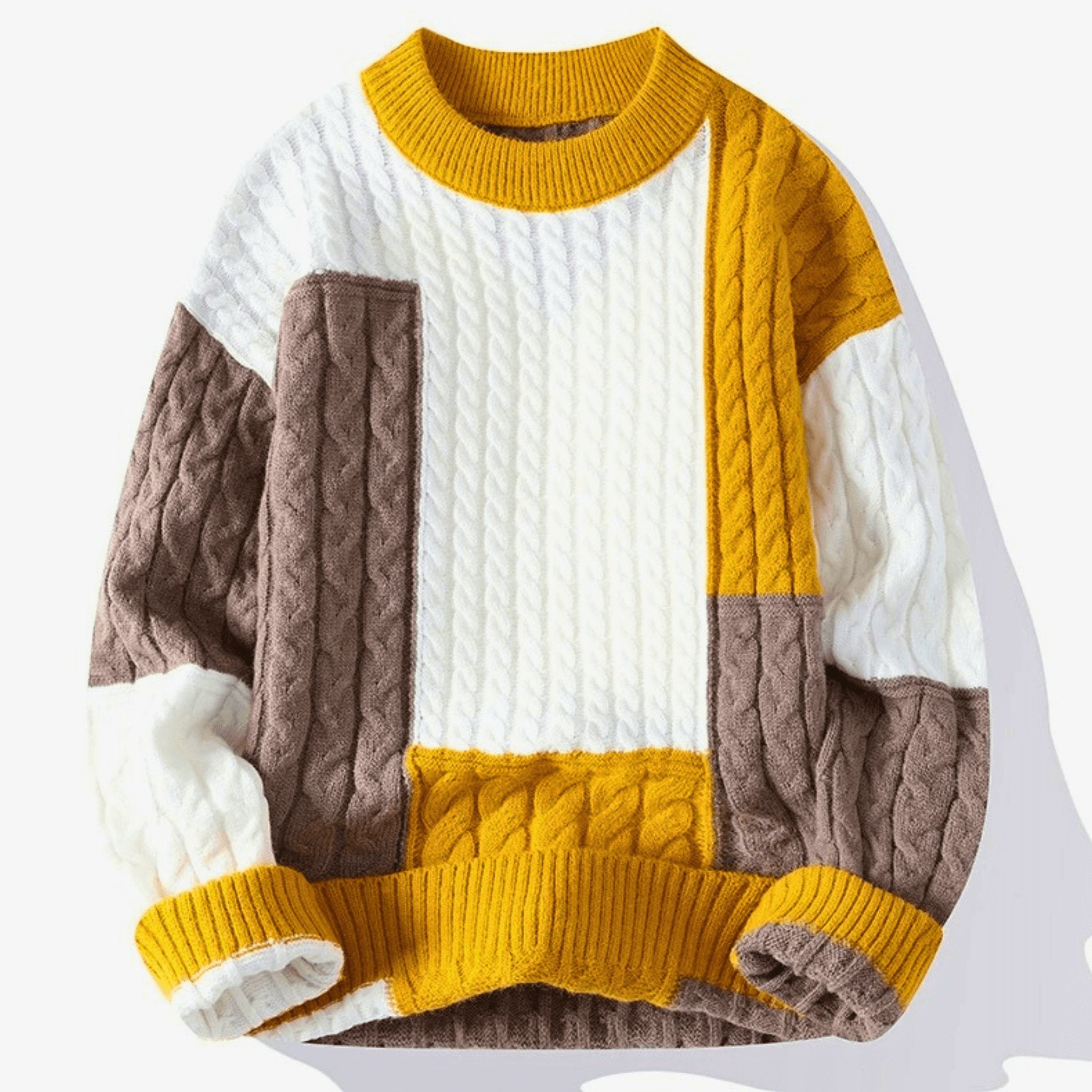 Knitted Patchwork Pullover