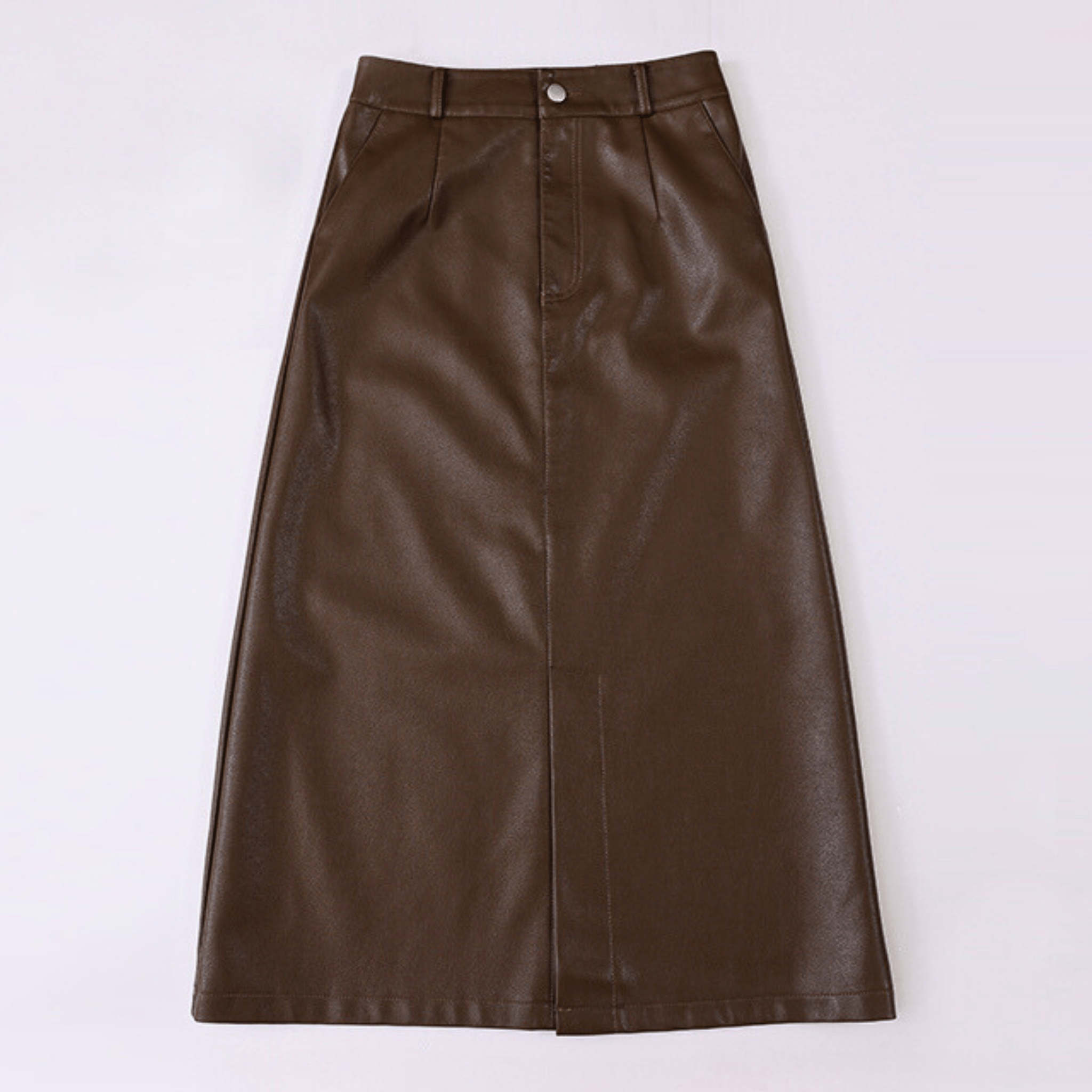 Liora High-Waist Leather Skirt