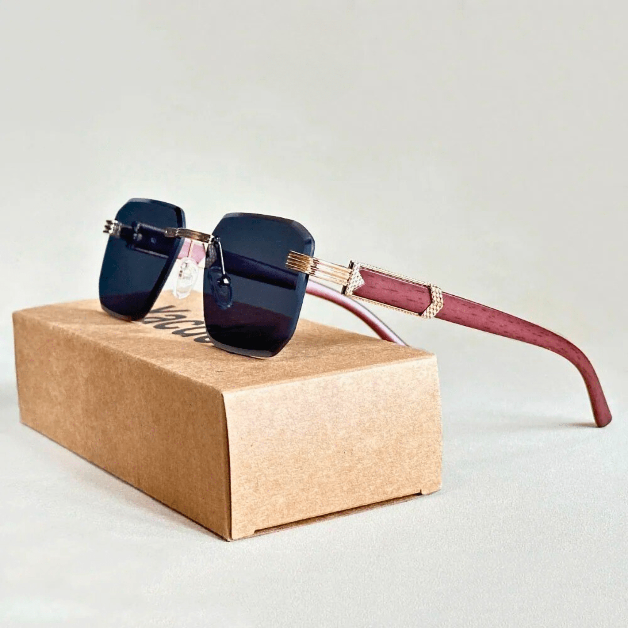 Véloir Rimless Wooden Shades