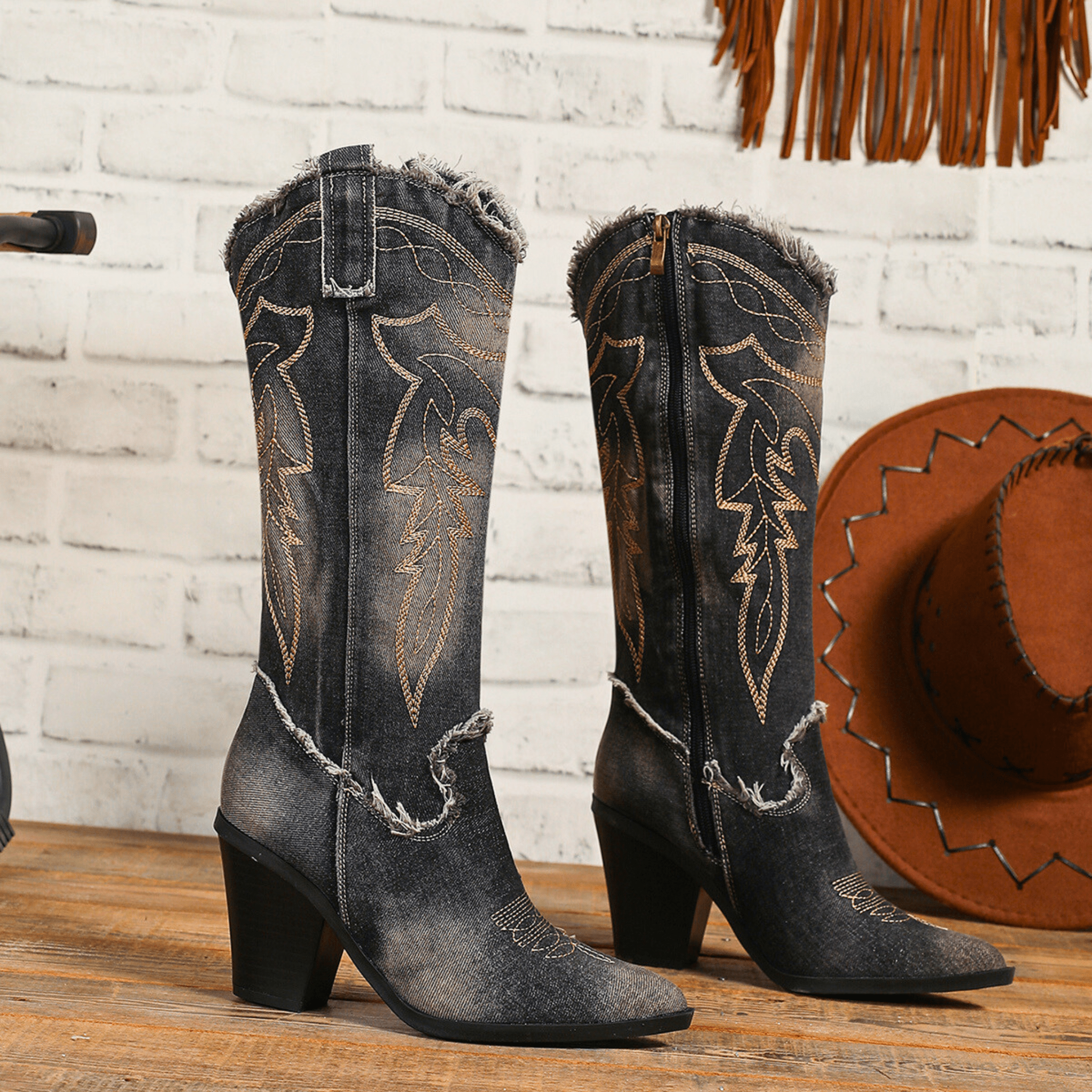 Velora Denim Boots