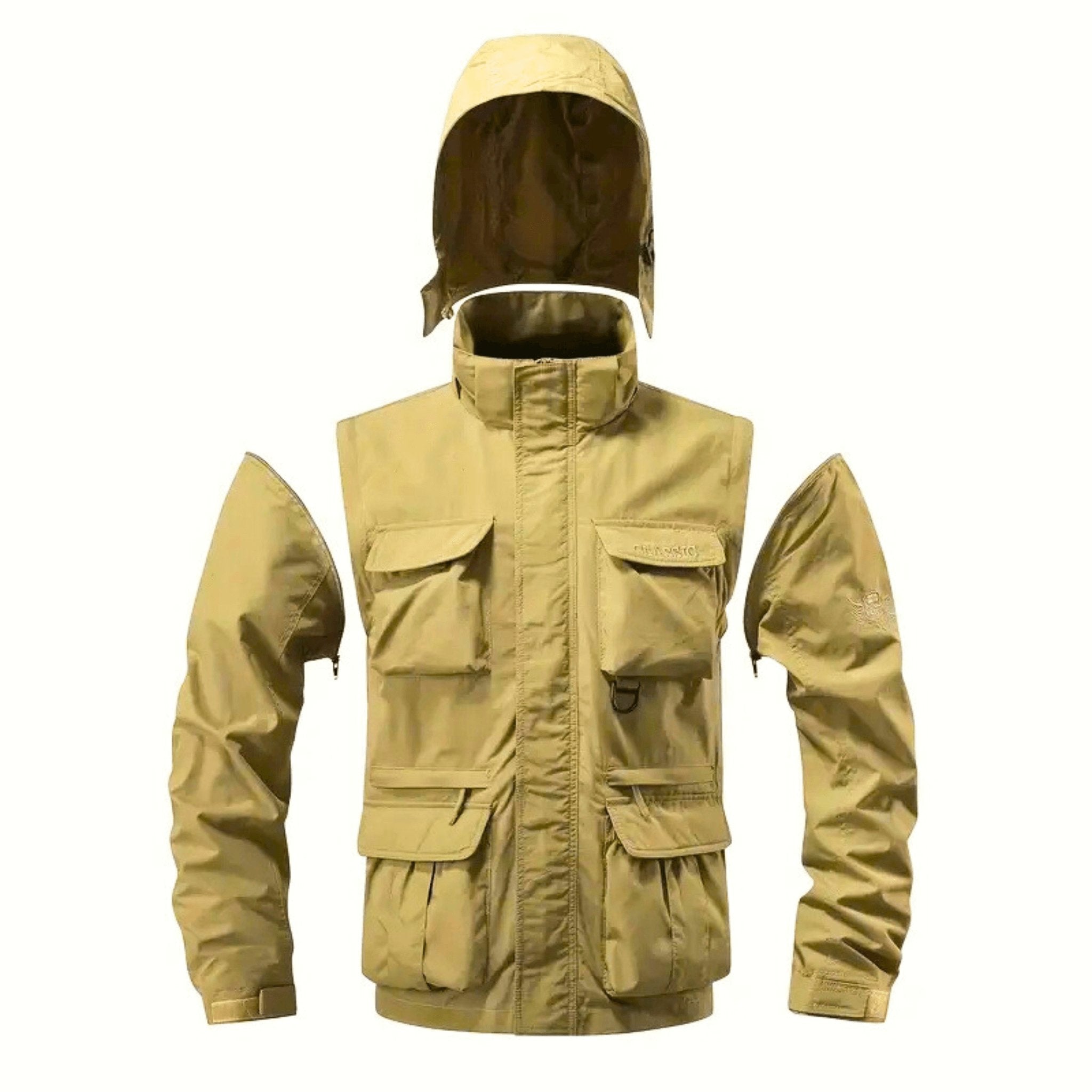 Multi-Pocket Detachable Jacket