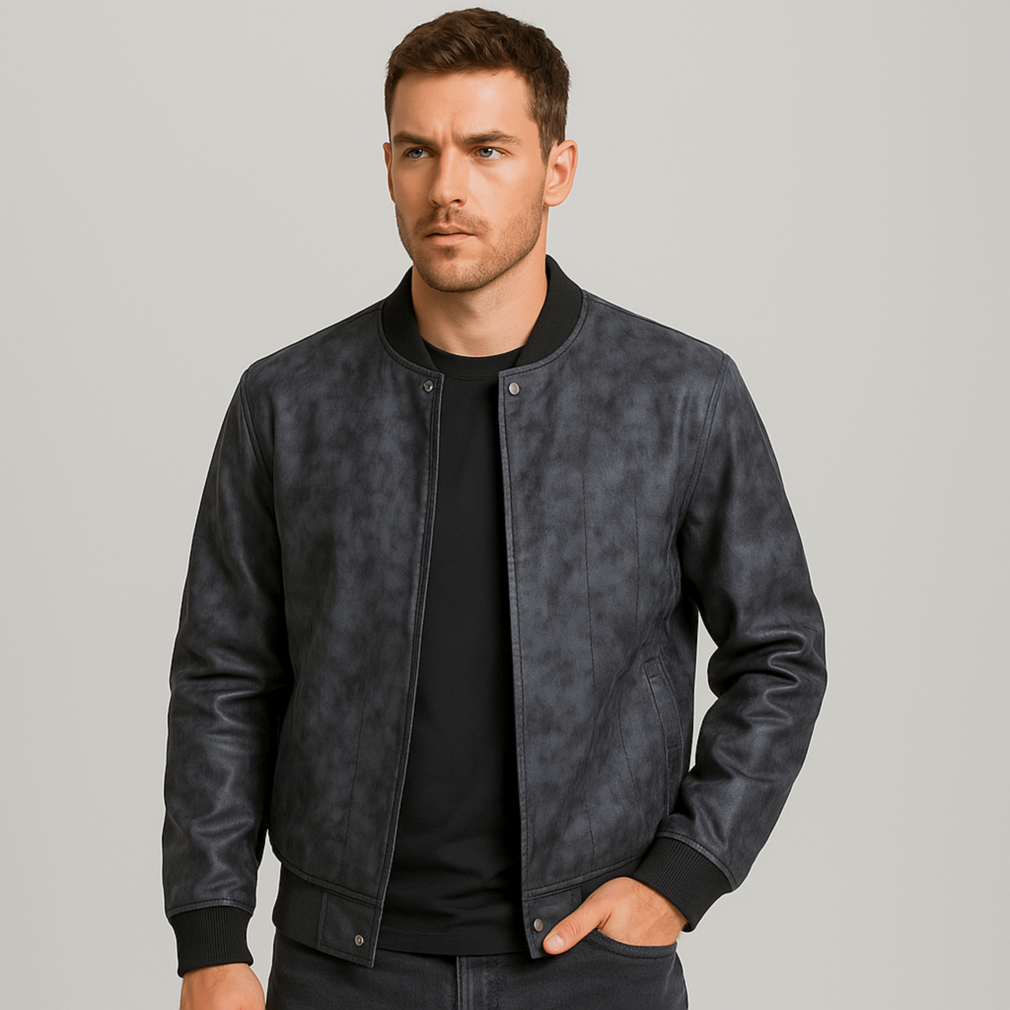 Baseball Suede Leather Jacket