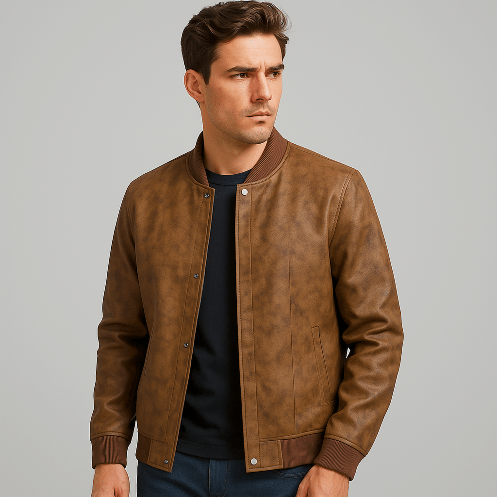 Baseball Suede Leather Jacket