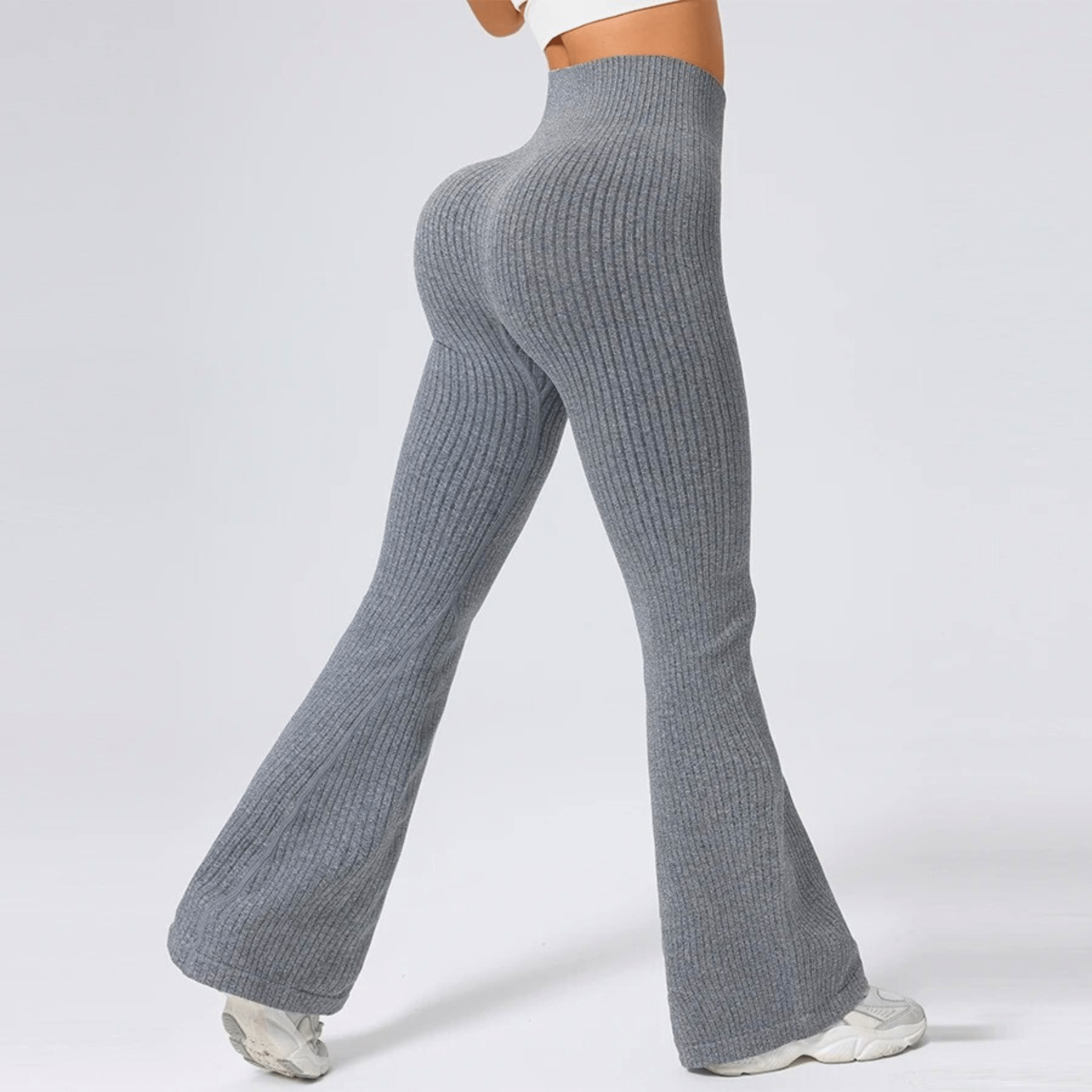 High-Waist Flared Yoga Pants