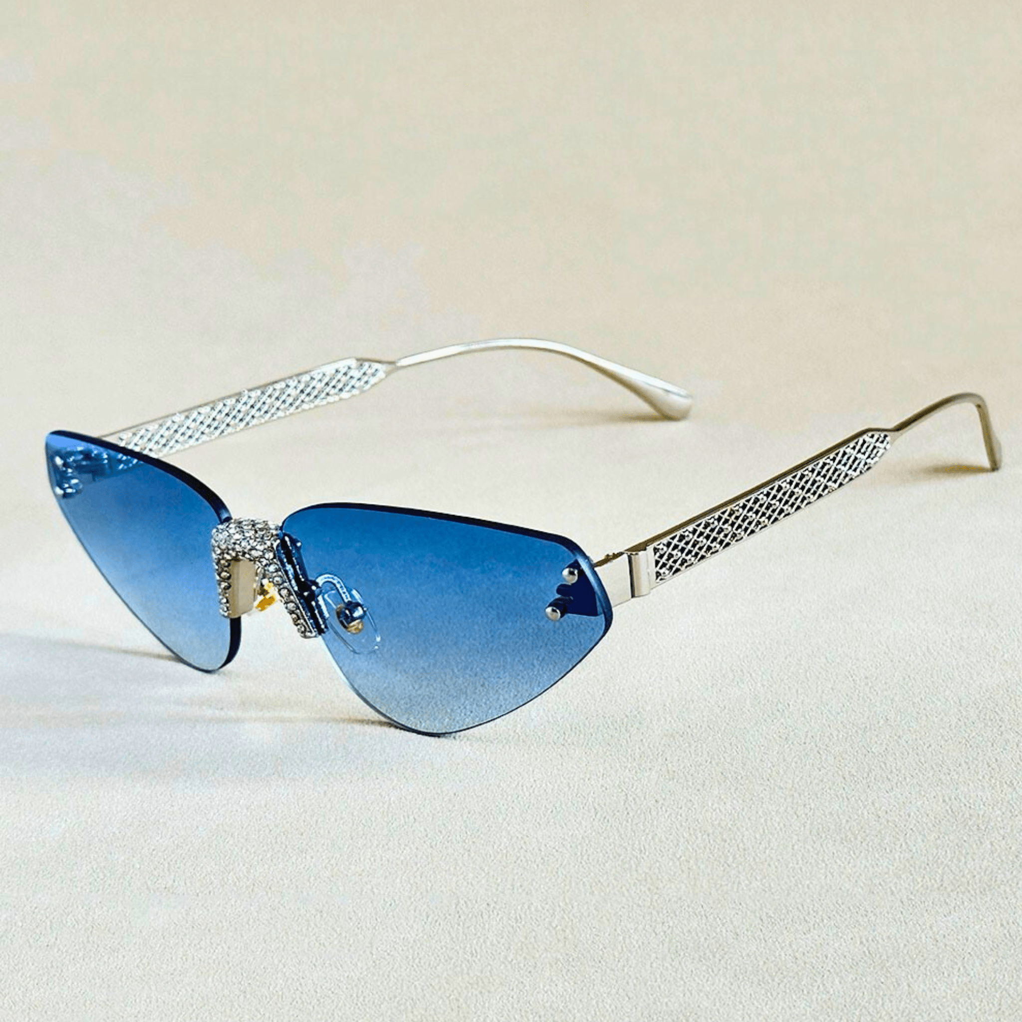 Rimless Cat Eye Shades