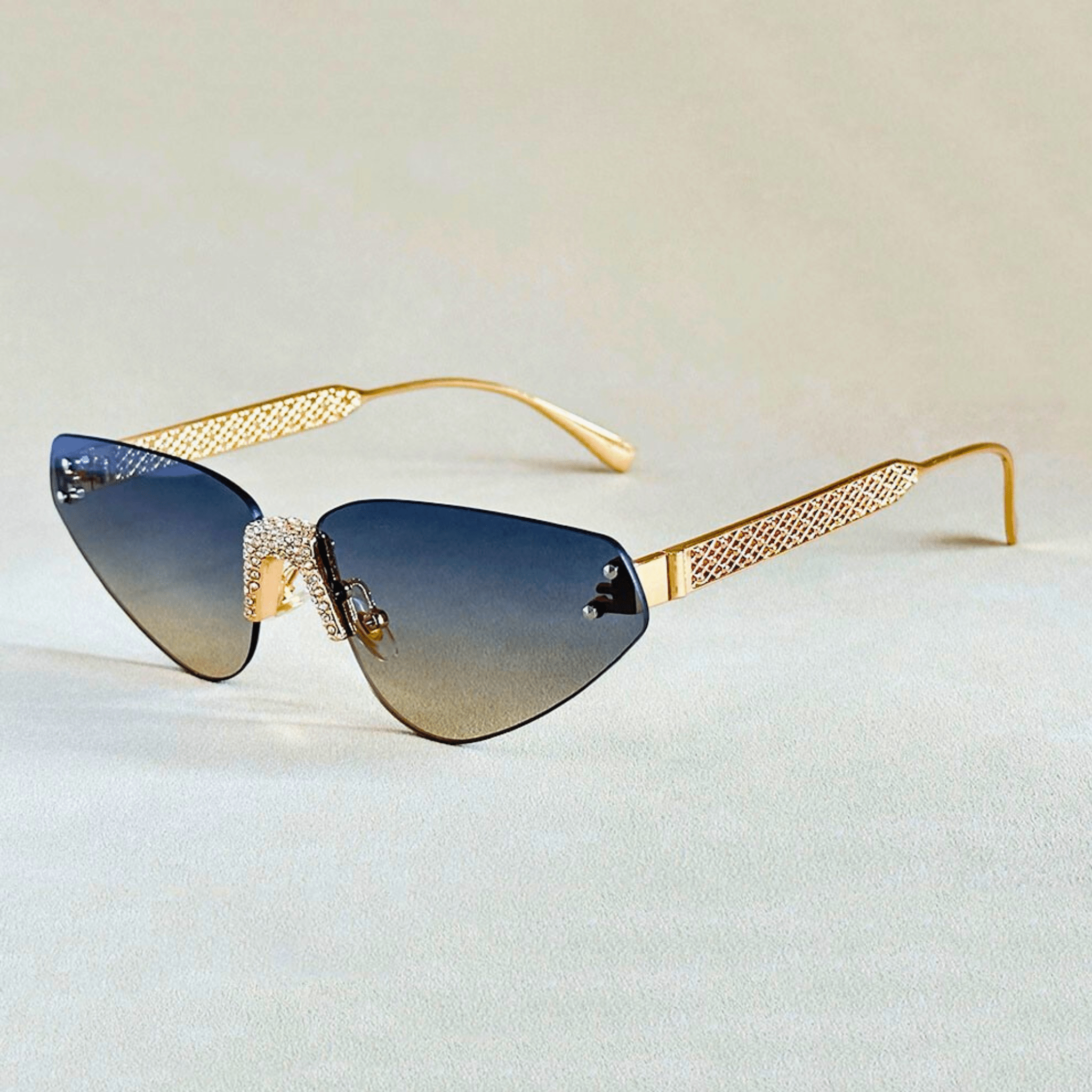 Rimless Cat Eye Shades