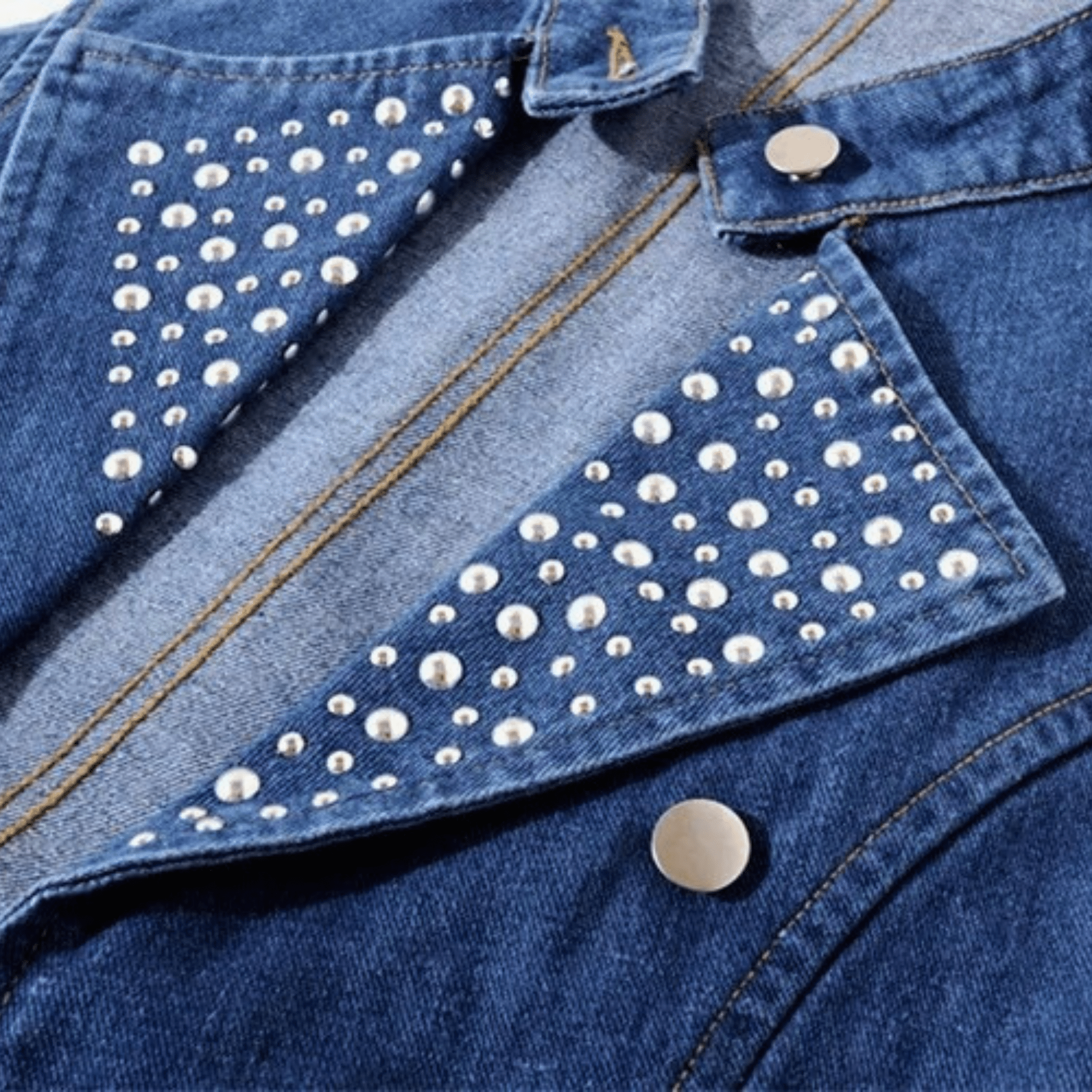 Studded Rebel Denim Vest