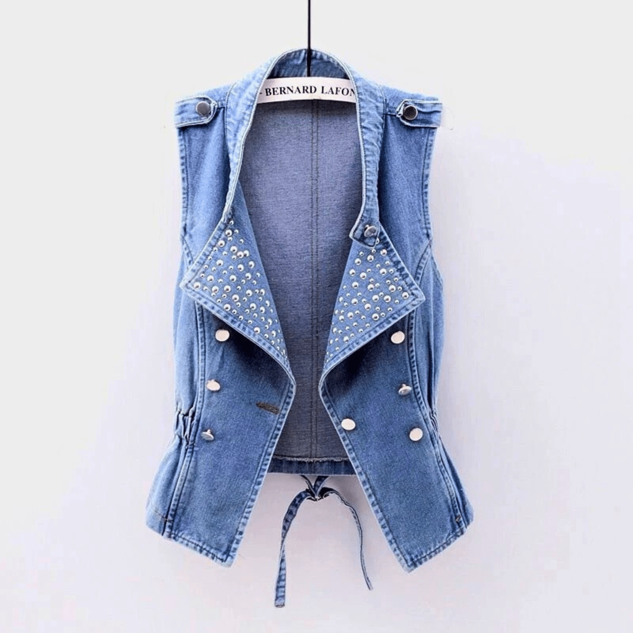 Studded Rebel Denim Vest