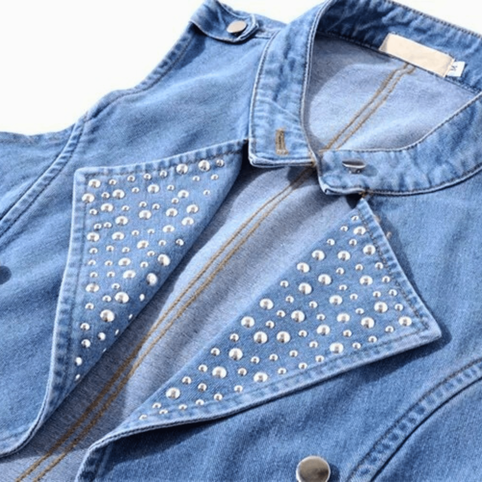 Studded Rebel Denim Vest