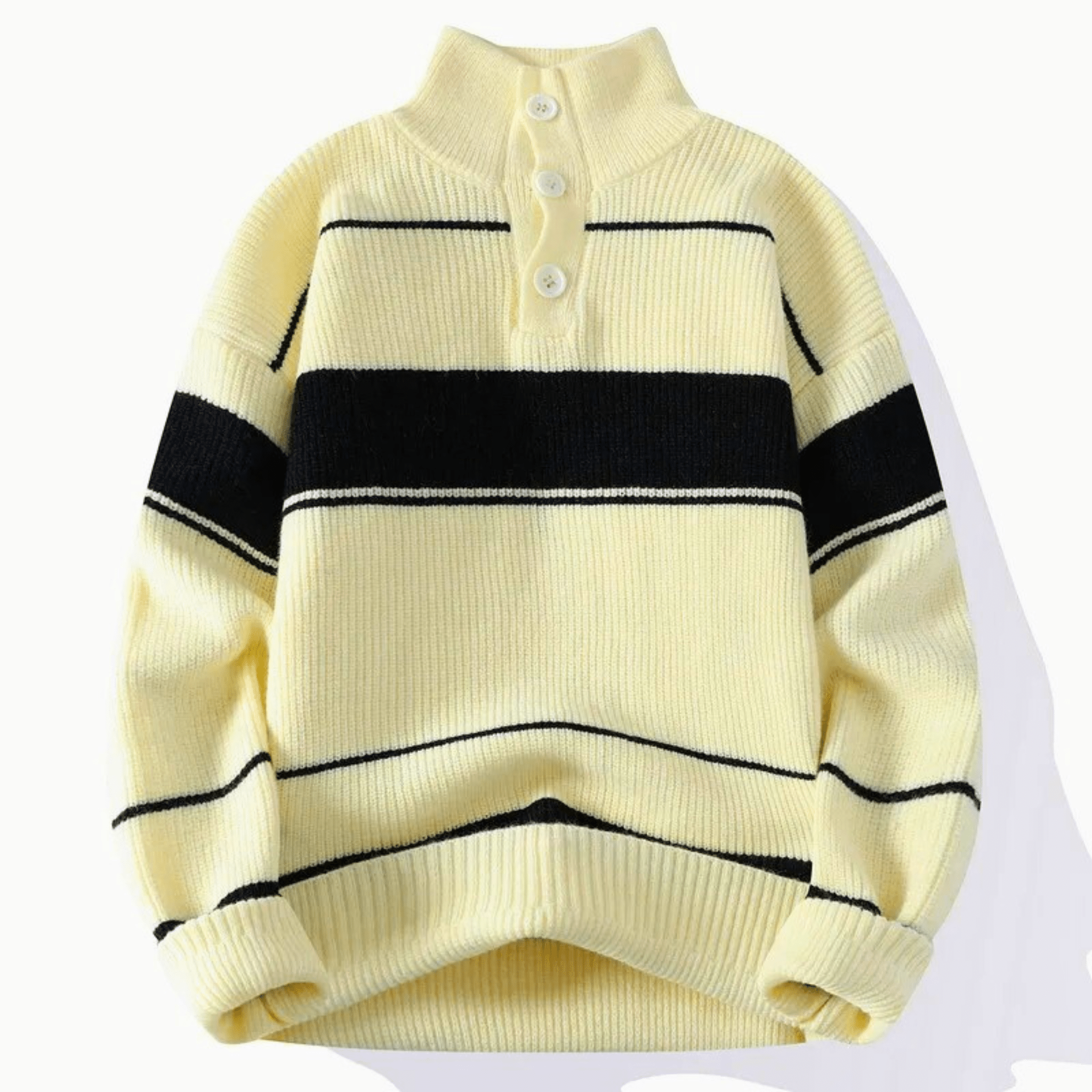 LuxeStripe Knit Sweater