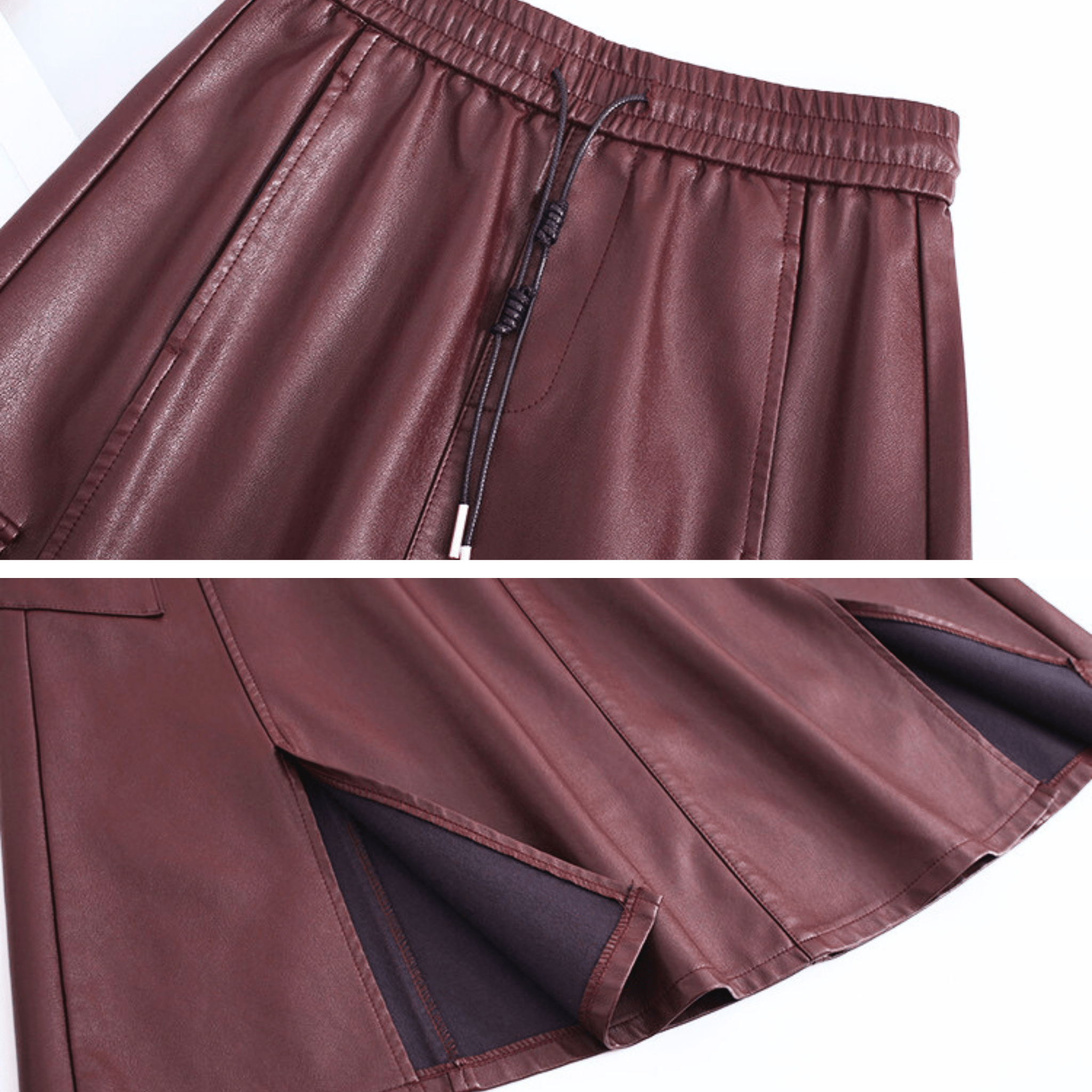 The Vionne Leather Skirt
